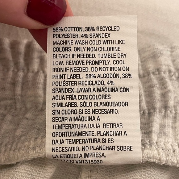 All In Motion High Rise French Terry Shorts Plus Size XXL Gray - Picture 13 of 13